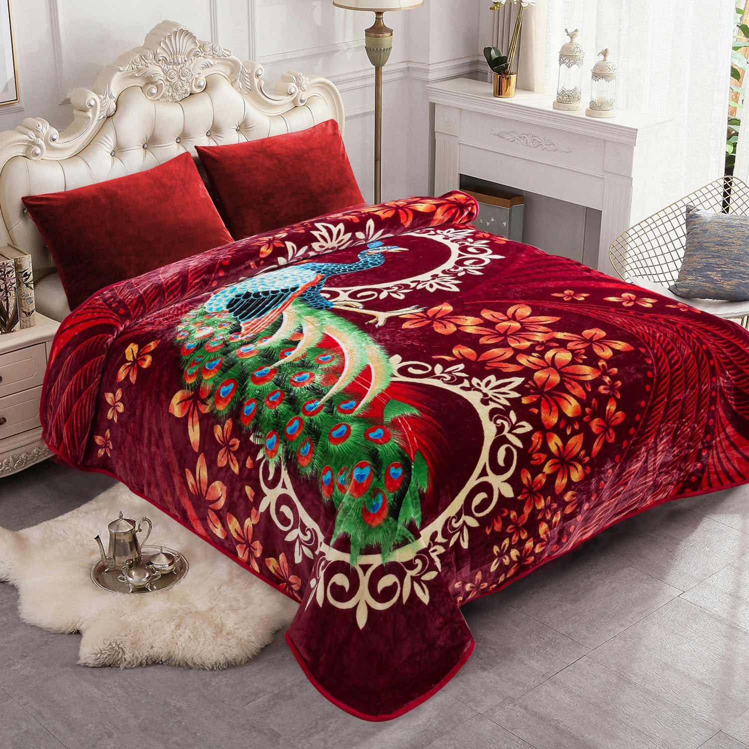 RACHEL Rachel Roy Solid Silky Flannel Fleece Oversized Throw Blanket Bed Bath Beyond 33238836