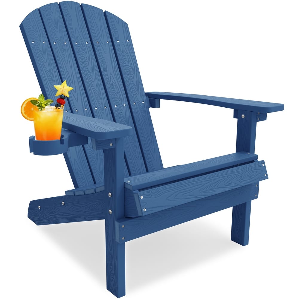 WINSOON All Weather HIPS Outdoor Plastic Adirondack Chair