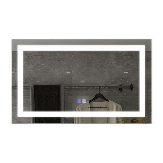 40x24in inch LED Bathroom Vanity Mirror Superslim Dimmable Anti Fog ...