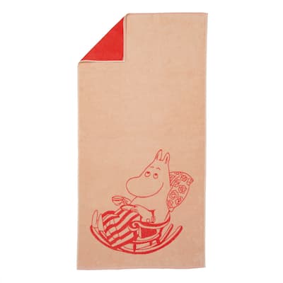 Moomin by Arabia Bath Towel 27.5x55in Moominmamma Peach - 27.5 x 55"