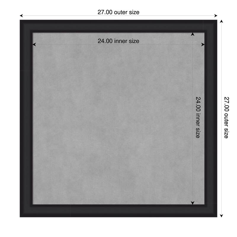 Amanti Art Oliver Black Narrow Framed - 27 x 27 in - Oliver Black Narrow