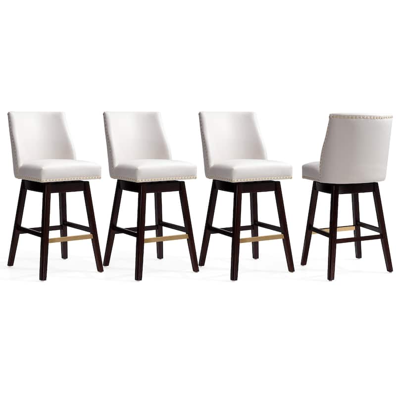 Crestlive Bar Stools Swivel Barstool with Back