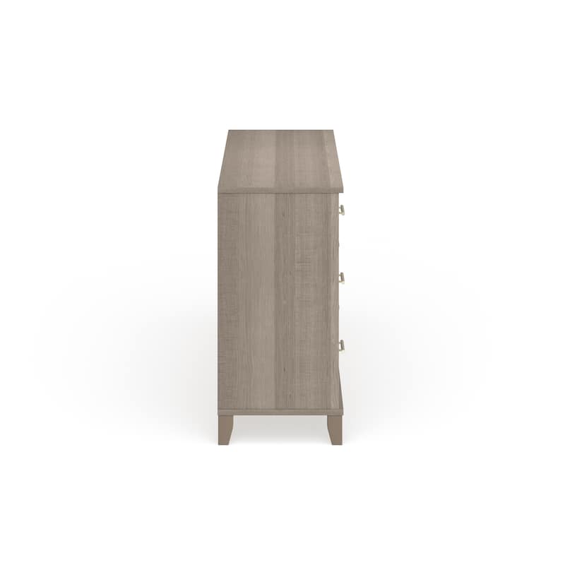 Transitional Grain-textured Grey Dresser
