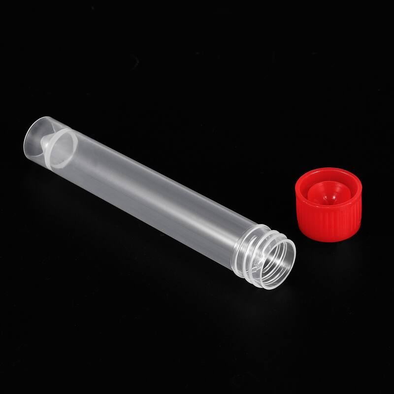Plastic Test Tubes Frozen Test Tube Vial Container Screw Cap, 40pcs