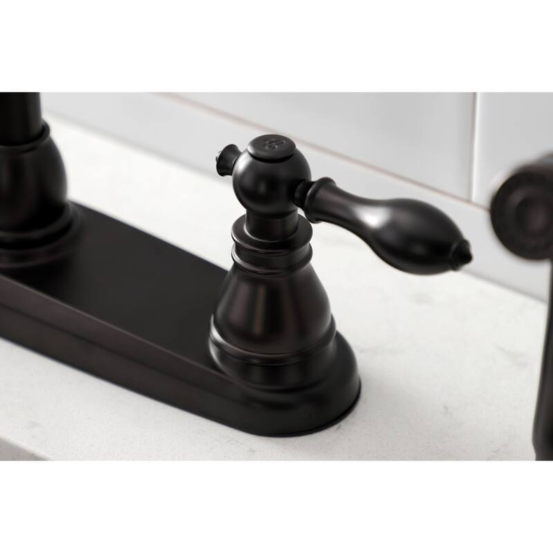 Kingston Brass American Classic 8 in. Centerset Kitchen Faucet with Side Sprayer