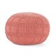 preview thumbnail 38 of 51, Yuny Handcrafted Modern Fabric Pouf by Christopher Knight Home