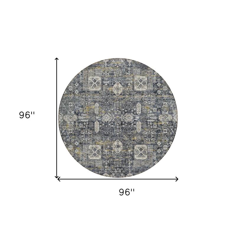 HomeRoots Oriental Transitional Rectangle Outdoor Rug