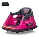 preview thumbnail 19 of 21, 12V Electric Toddler Bumper Car with Remote Control Rose