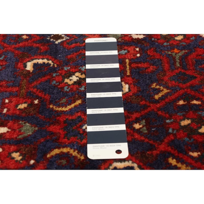 ECARPETGALLERY Hand-knotted Andelz Navy Wool Rug - 3'3 x 9'10
