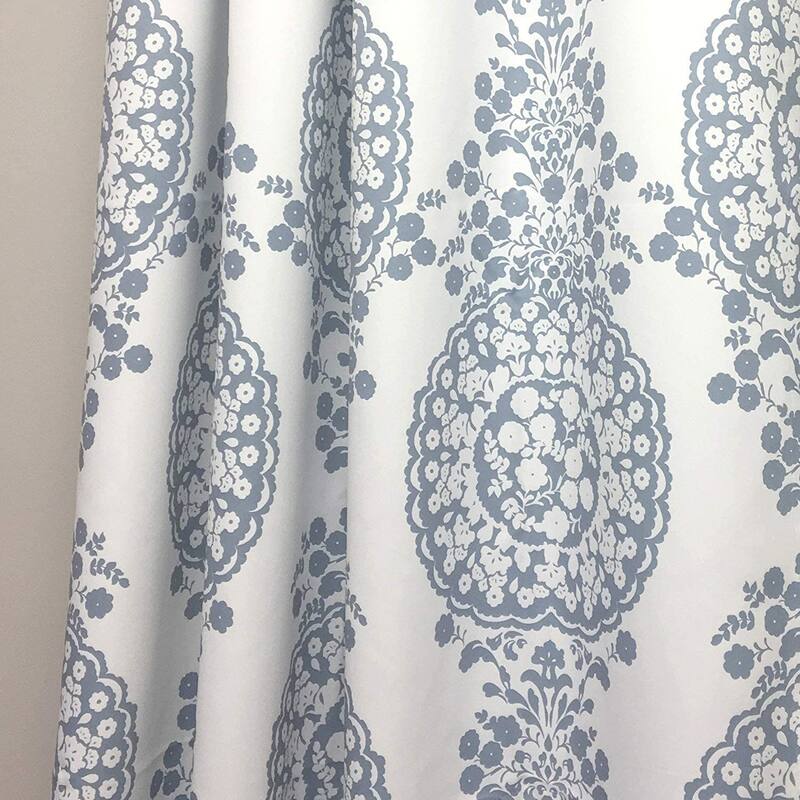 DriftAway Samantha Floral Damask Medallion Pattern Valance Rod Pocket