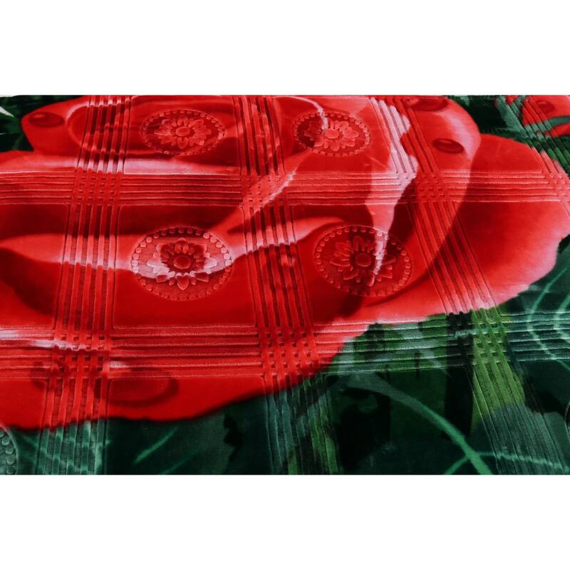 Empyrean Velvet 2 Ply Heavy Reversible Printed Raschel Blanket