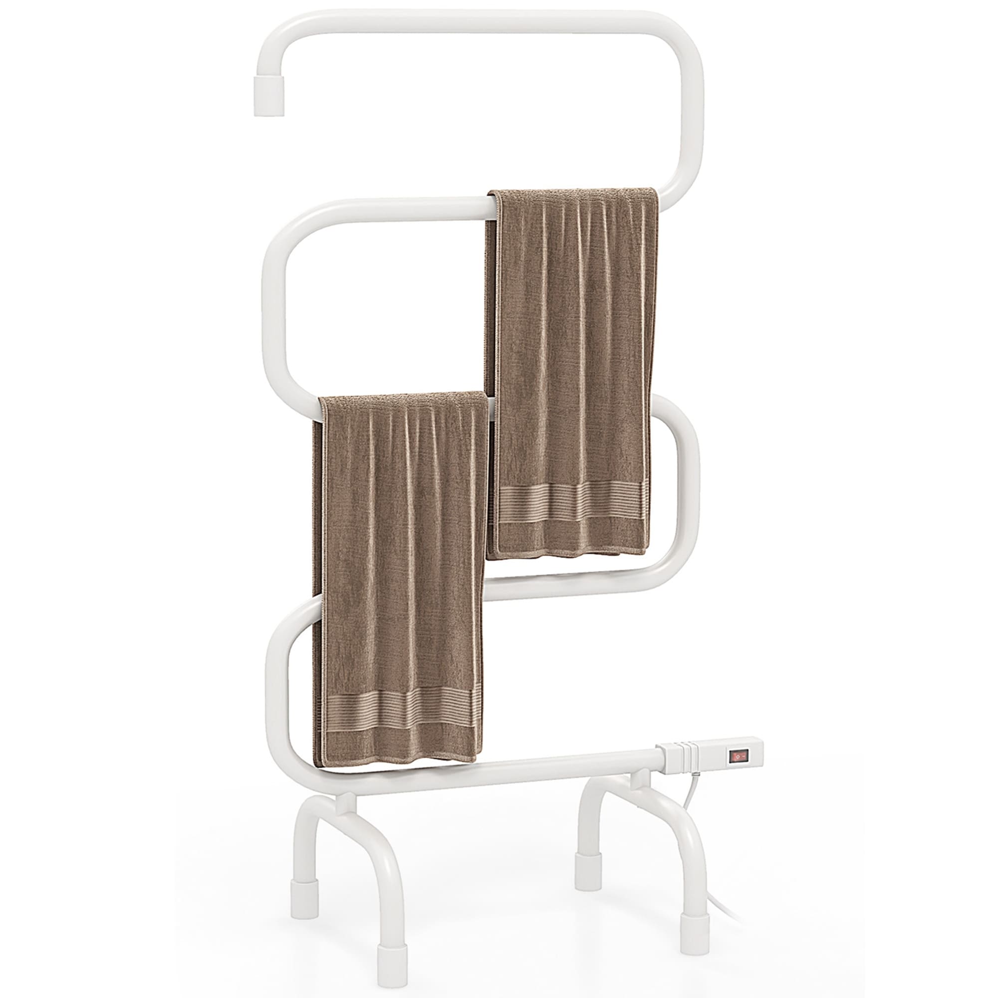 Costway 100W Electric Towel Warmer Drying Rack Freestanding and