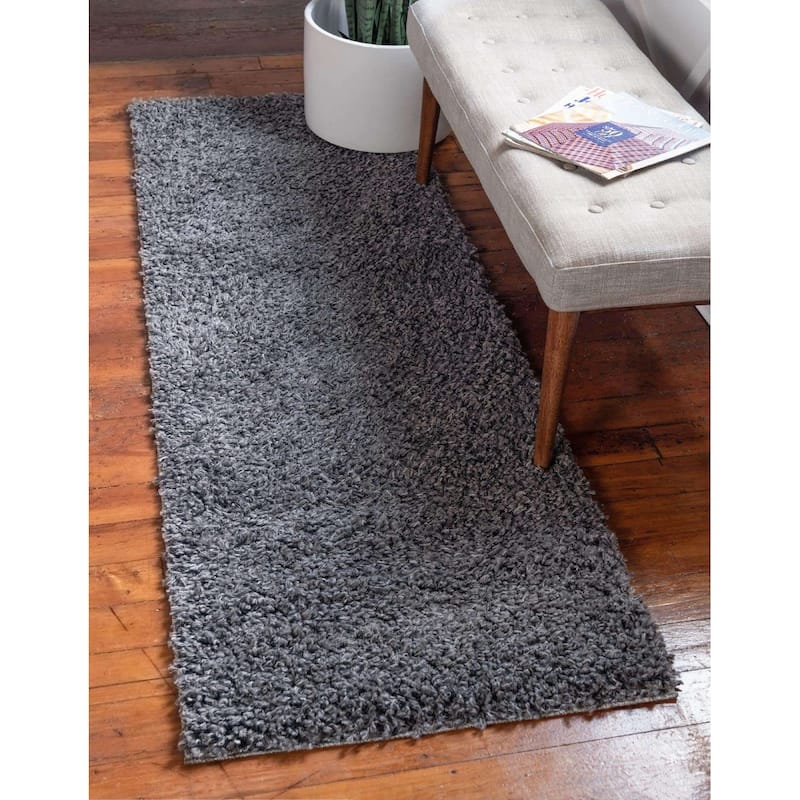 Shag Turhal Collection Area Rug - Peppercorn - 2'2"x6'7"