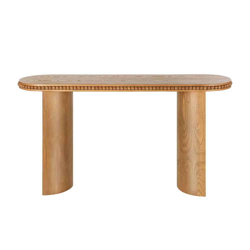 Entryway Accent Table Vintage Console Table with Beaded Trim