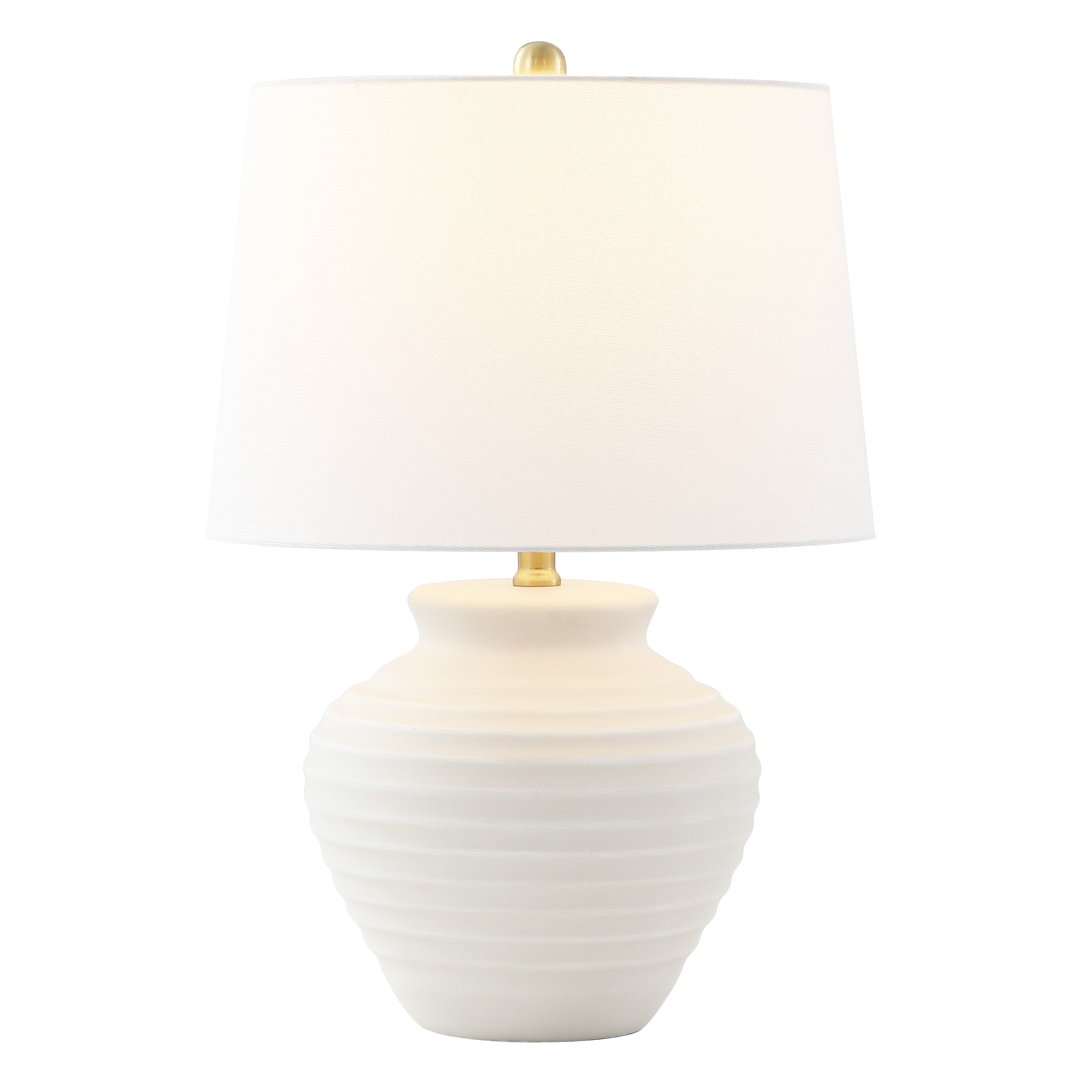 SAFAVIEH Lighting 22.5-inch Ledger Ceramic Table Lamp. - 15"W x 15"D x 23"H