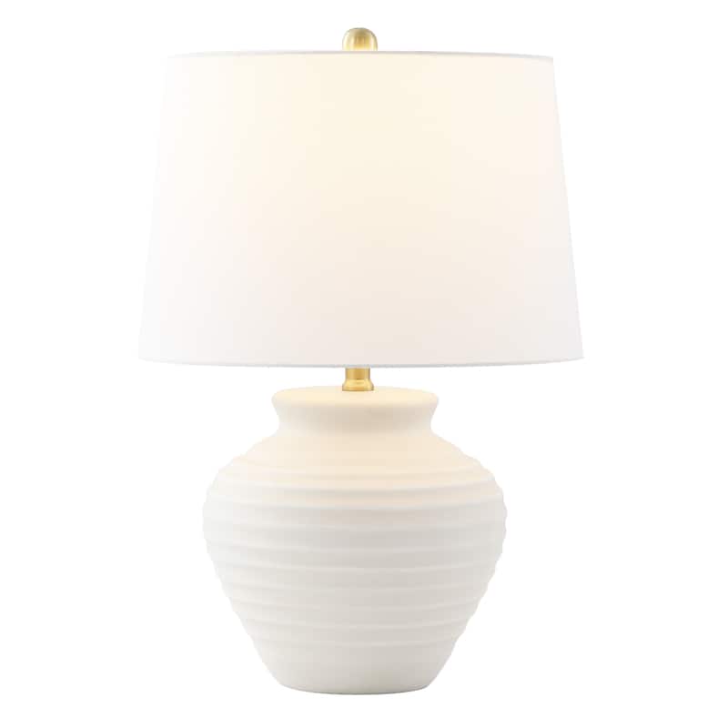 SAFAVIEH Lighting Marusa 22.5-inch Ceramic Table Lamp - 15" x 15" x 22.5" - 15"W x 15"D x 23"H