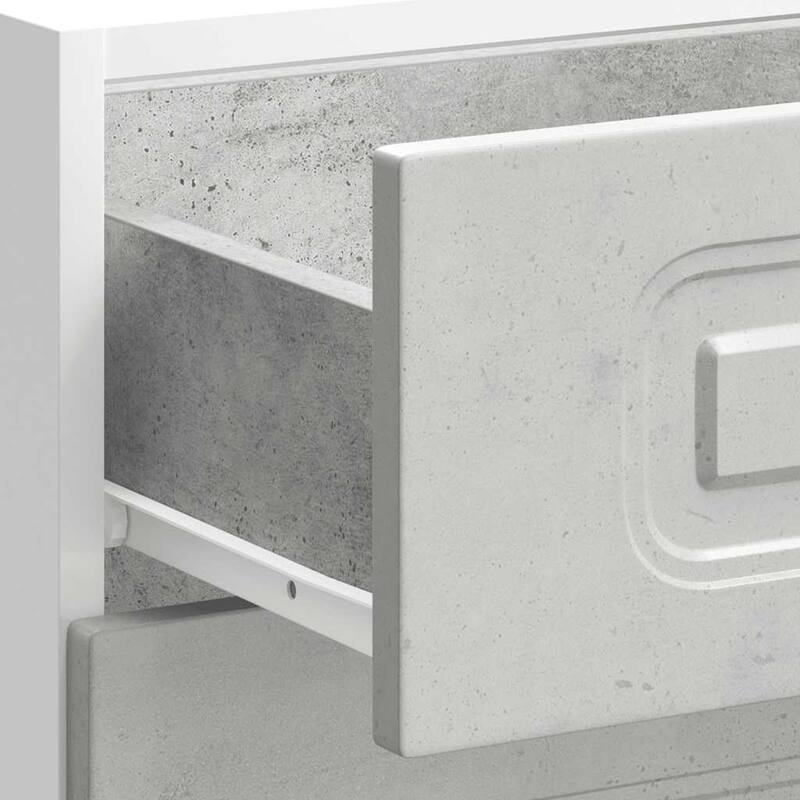 vidaXL Kitchen Base Cabinet Concrete grey Engineered wood - 18.1 x 23.6 x 32.1