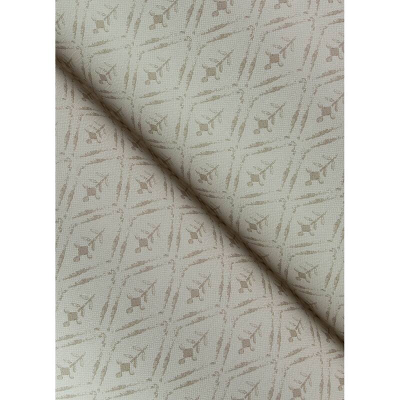 Chris Loves Julia x A-Street Prints Tillie Taupe Diamond Floral Wallpaper