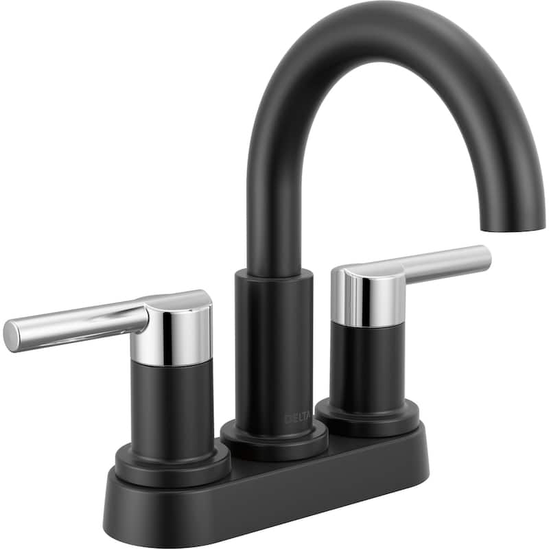 Delta 25749LF Nicoli 1.2 GPM Centerset Bathroom Faucet with Push