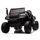 preview thumbnail 14 of 38, 24V 2-Seater UTV-XXL Ride On Truck with Dump Bed for kid,Ride On 4WD UTV with 6 Wheels,Tipping and Openable Rear Cargo Bed Black