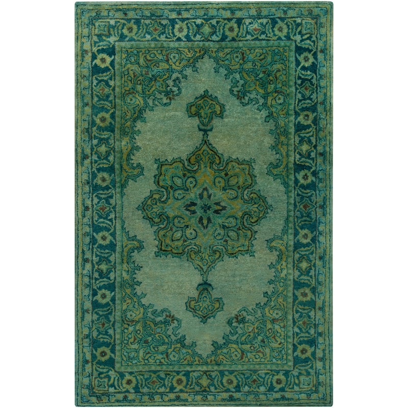 Hand-Tufted Linhope Oriental Wool Area Rug