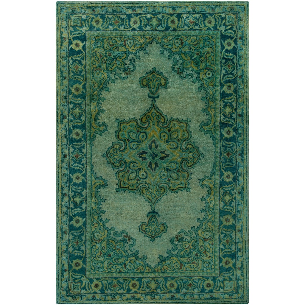 Hand-Tufted Linhope Oriental Wool Area Rug