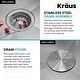 preview thumbnail 69 of 137, KRAUS Kore Workstation Drop-In Stainless Steel Kitchen Sink