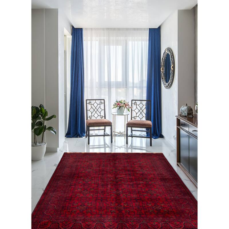 ECARPETGALLERY Hand-knotted Finest Khal Mohammadi Red Wool Rug - 5'10 x 7'9