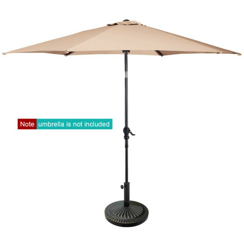 Heavy-Duty Outdoor Stand Bronze Umbrella Base