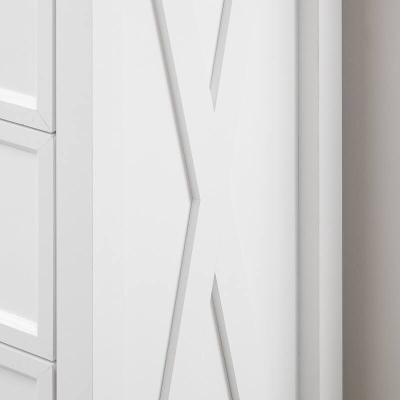 Farmhouse Style Dresser Tall Drawer Storage Organizer with 6 Drawers, for Bedroom Living Room and Hallway