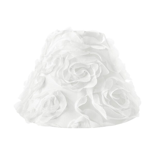 White flower lamp shade top