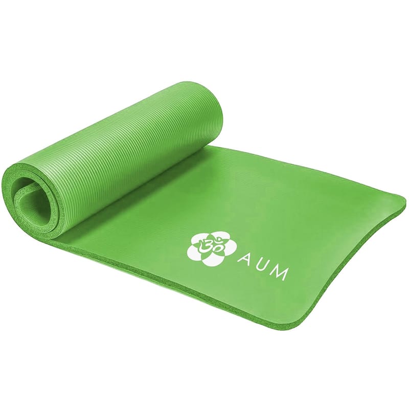 AUM High Density HD Foam Tech Yoga Exercise Mat - 72" x 24" x 1/2"