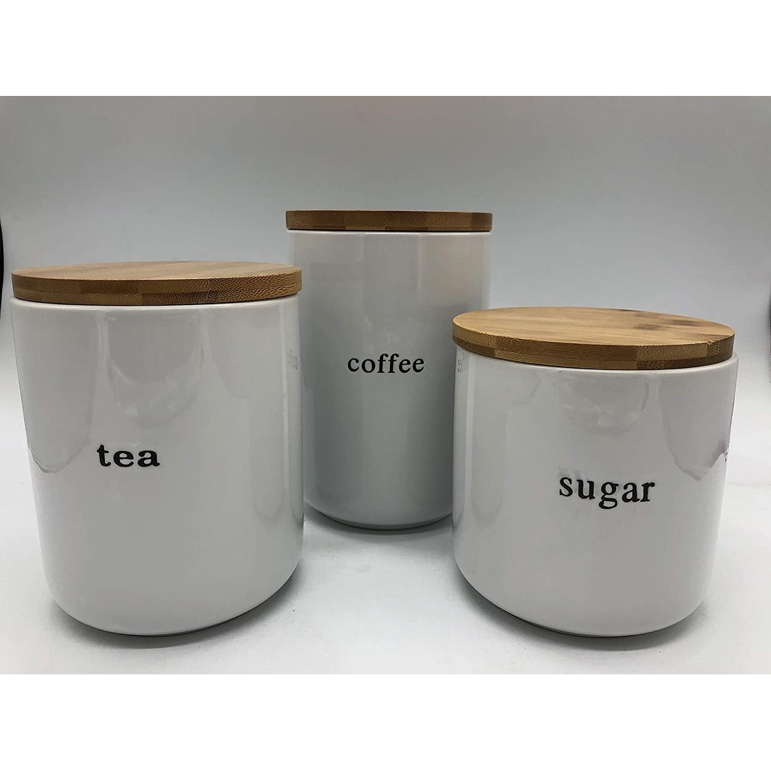 Signature Housewares Set of Three Canisters, Coffee, Tea ...