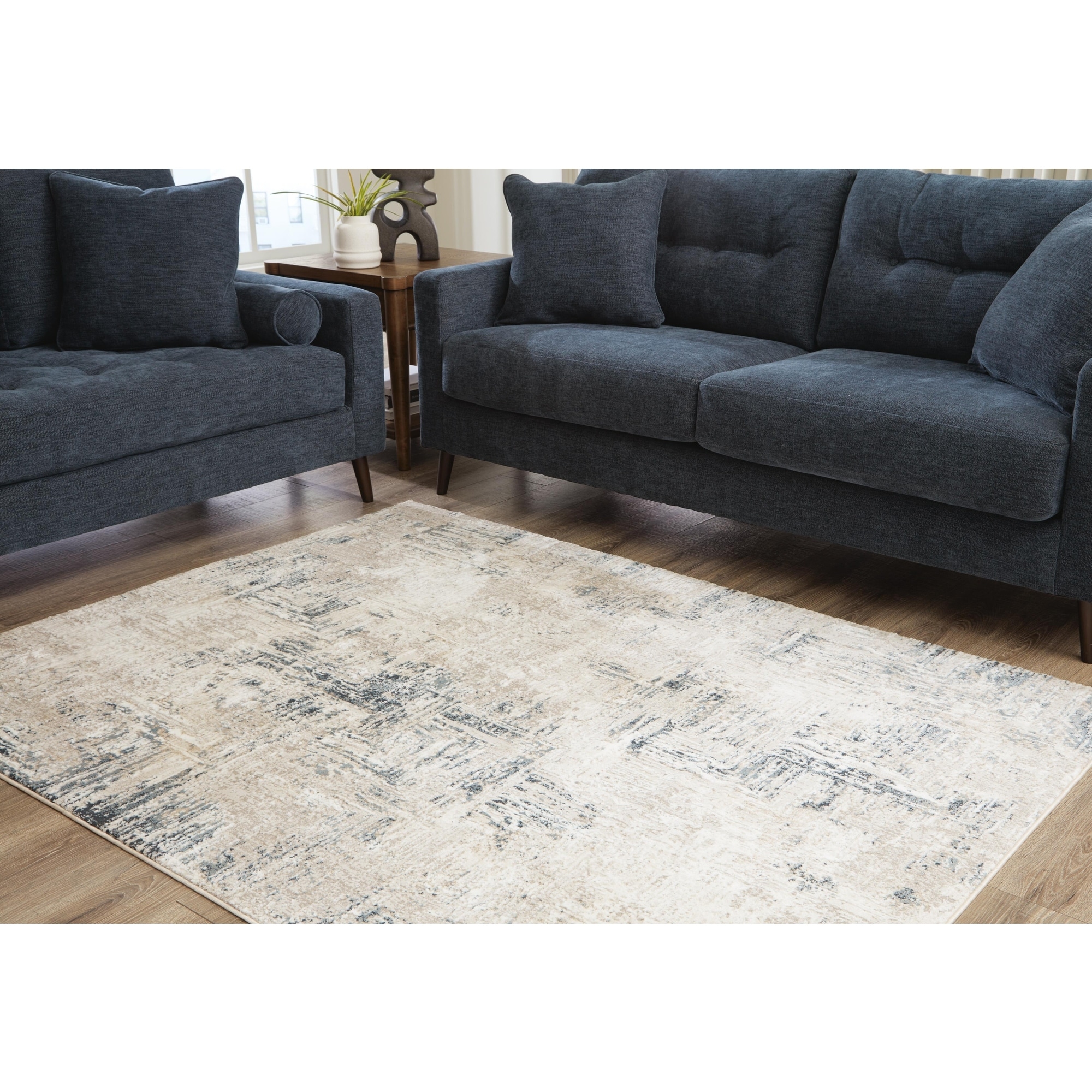 Signature Design by Ashley Gentor Blue / Ivory Rug