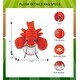 preview thumbnail 2 of 4, DolliBu Big-Eye Red Lobster Stuffed Animal with Baseball Plush - 6 inches