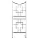 preview thumbnail 1 of 3, Achla Designs Square-On-Squares Modern Garden Trellis, 86 Inch Tall, Graphite Powder Coat Finish