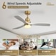 preview thumbnail 66 of 97, Sofucor 48/52 Inch Wood Ceiling Fan with Light and Remote/Smart App Voice Control, Dimmable Lights Included