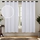 preview thumbnail 15 of 44, Superior Nyan 100% Blackout Grommet Curtains, Set of 2 Panels 52" x63" - Platinum