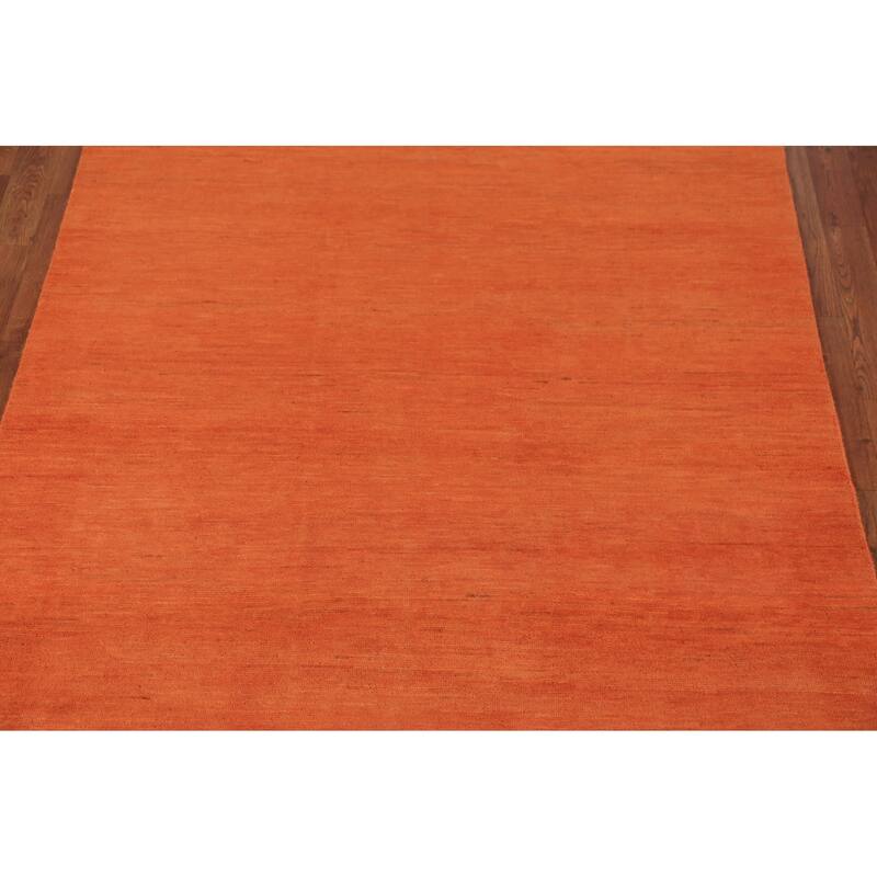 Tribal / Modern Gabbeh Area Rug Hand-Knotted Wool Carpet - 4'9" x 6'7"