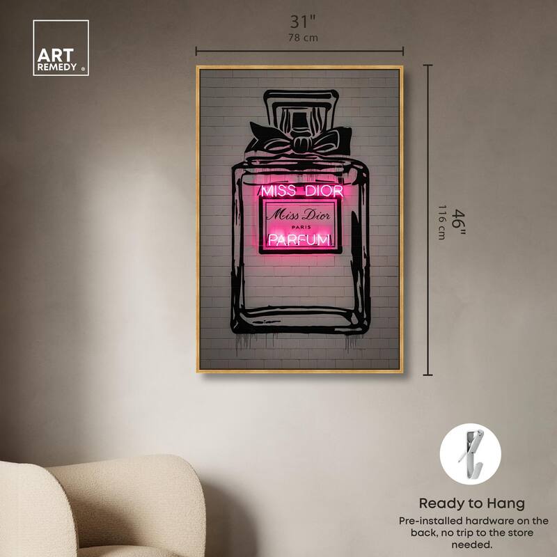Miss Neon Dream Canvas by Art Remedy
