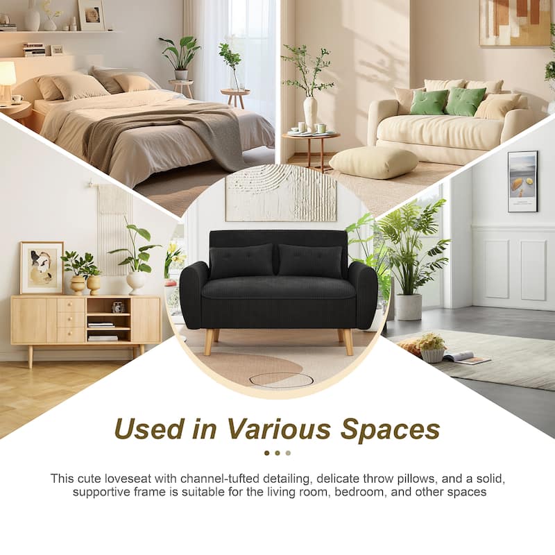 Futzca 48" Modern Loveseat Sofa