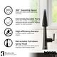 preview thumbnail 14 of 18, Karran Kentland One-Handle Pull Down Dual Function Sprayer Kitchen Faucet