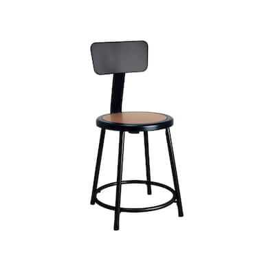 Hampden Furnishings Felix Collection Steel Stool with Backrest, AssemblyReady