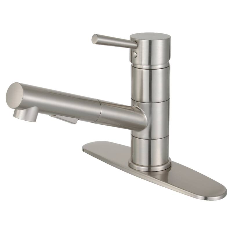 Concord Single-Handle Pull-Out Kitchen Faucet - Brushed Nickel