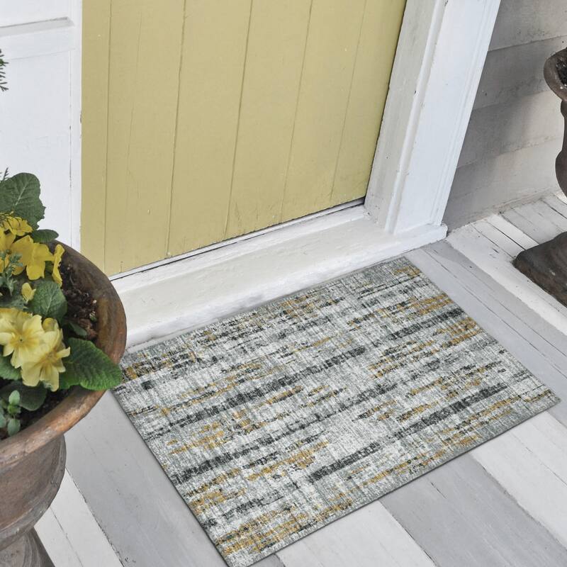 Indoor/Outdoor Rylee Modern Stripes Washable Rug