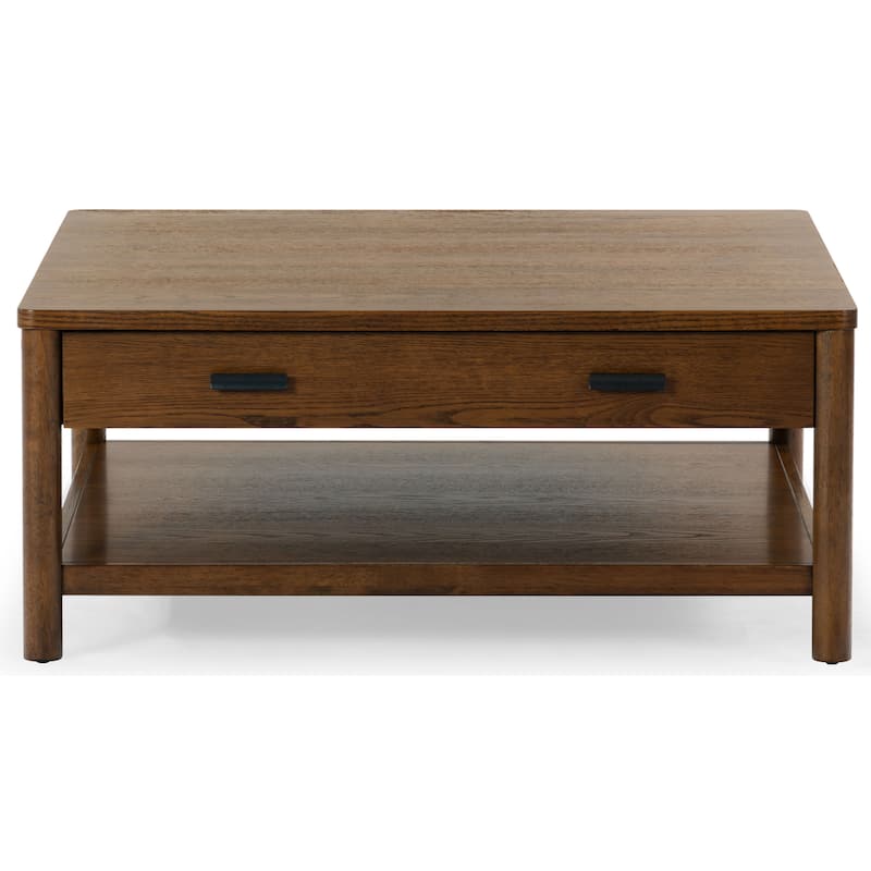 SAFAVIEH Couture Jaylessa Wood 1 Drawer Coffee Table - 42"W x 42"D x 18"H