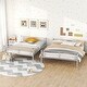 preview thumbnail 3 of 9, Full XL Over Queen Metal Bunk Bed , Contemporary Iron Frame with Chrome Finish