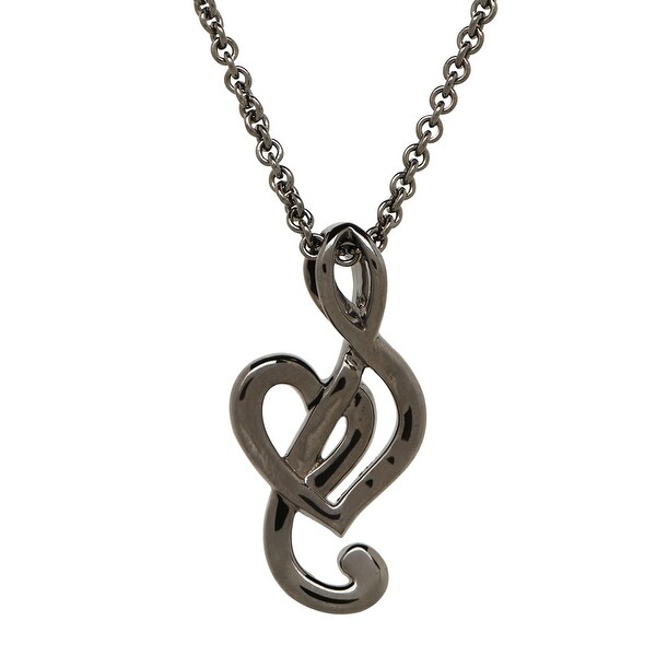 treble clef necklace swarovski