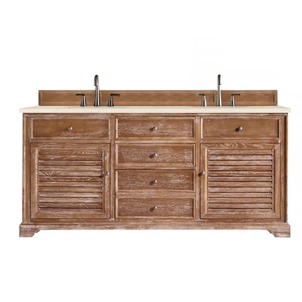 slide 2 of 36, James Martin Vanities Savannah 72" Double Vanity, Driftwood