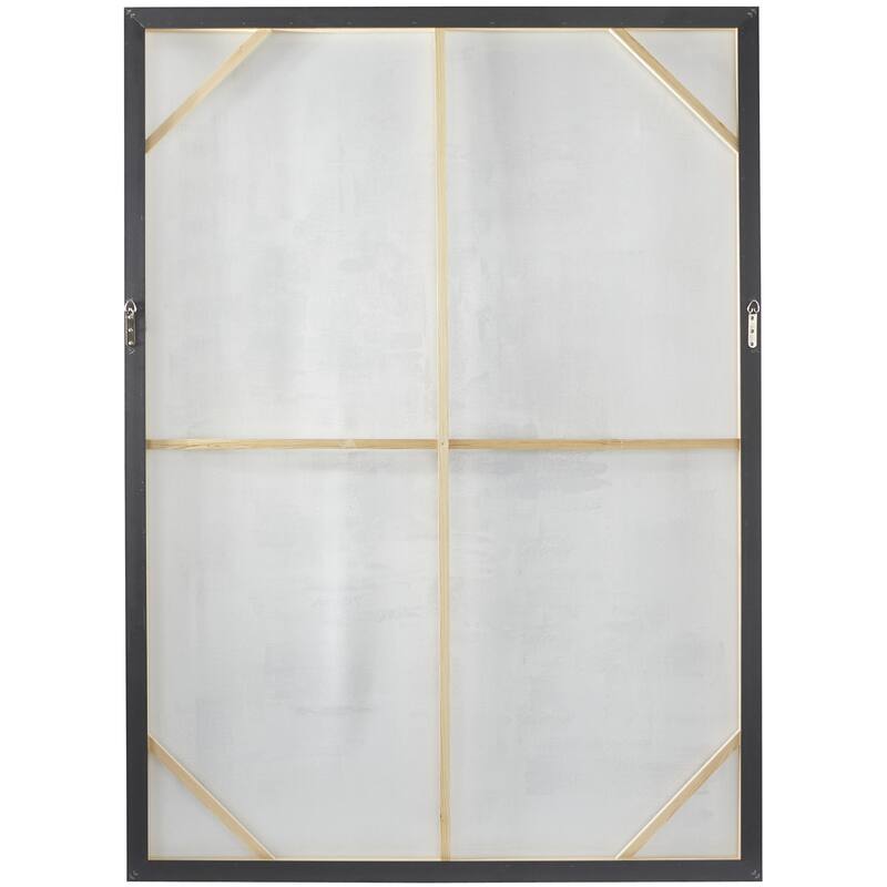 Canvas Abstract Living Room Framed Wall Art with Black Frame